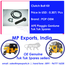 Ape Tuk Tuk Spares Clutch Bolt Kit